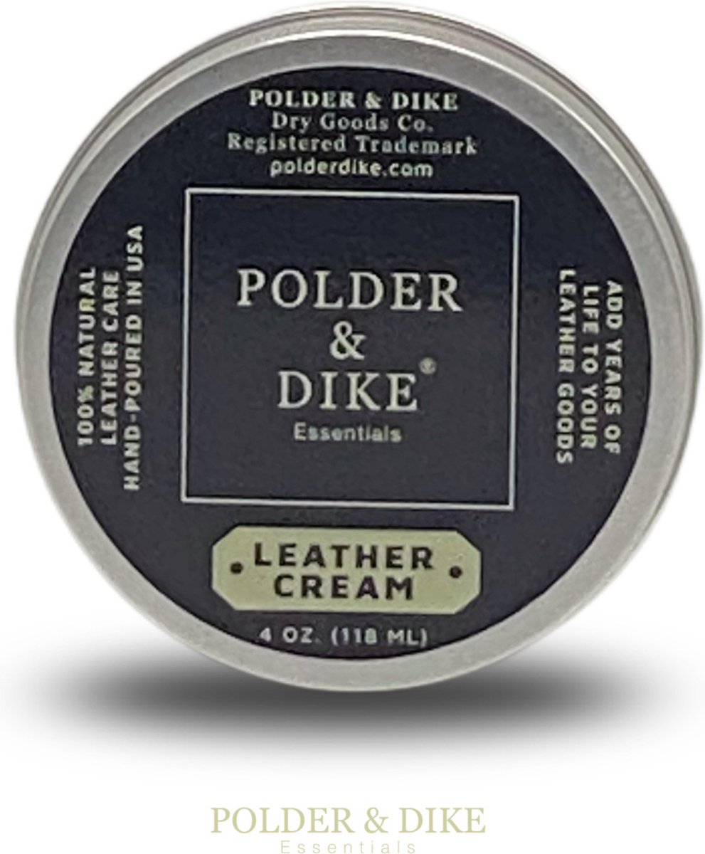 POLDER & DIKE - Leerverzorging - Leather Cream -  Leer creme - Leer wax - Leder vet - LeerVet - Kleurloos - POLDER & DIKE