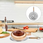 KitchenCraft Plaque de mijotage/dissipateur de chaleur avec manche en bois