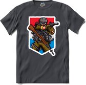 Tactical games | Airsoft - Paintball | leger sport kleding - T-Shirt - Unisex - Mouse Grey - Maat M
