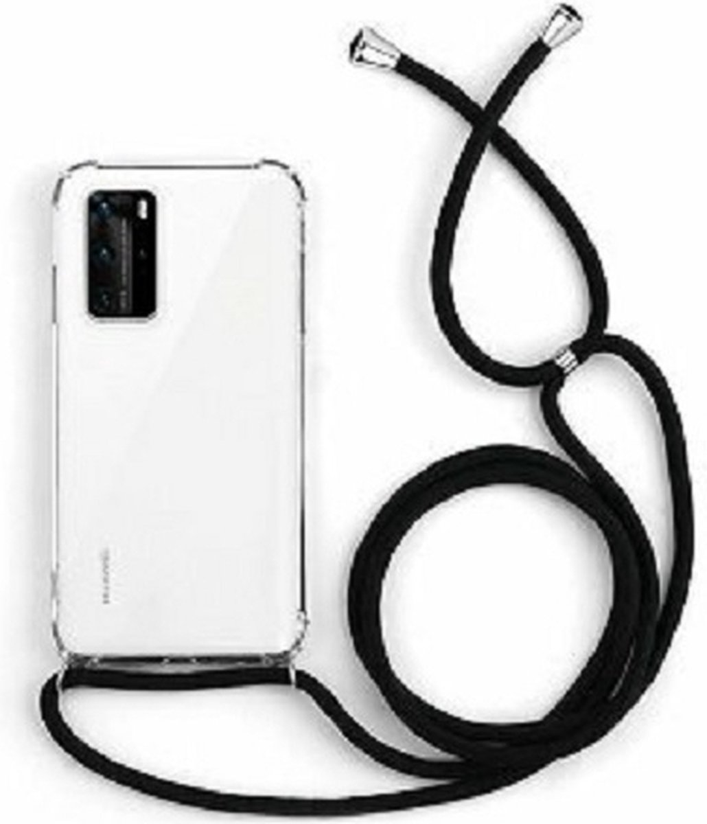 Huawei P40 Pro Hoesje Met Koord Transparant