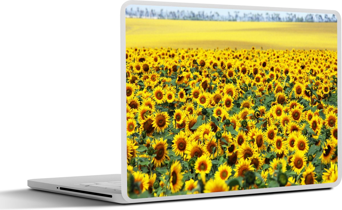 Laptop sticker - 11.6 inch - Zonnebloem - Bloemen - Natuur - 30x21cm - Laptopstickers - Laptop skin - Cover