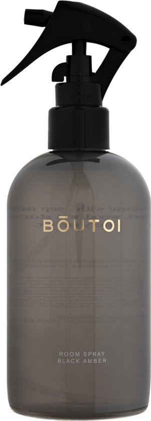 Boutoi - Luxueuze Room spray - Signature fragrance - Black Amber - 300ml
