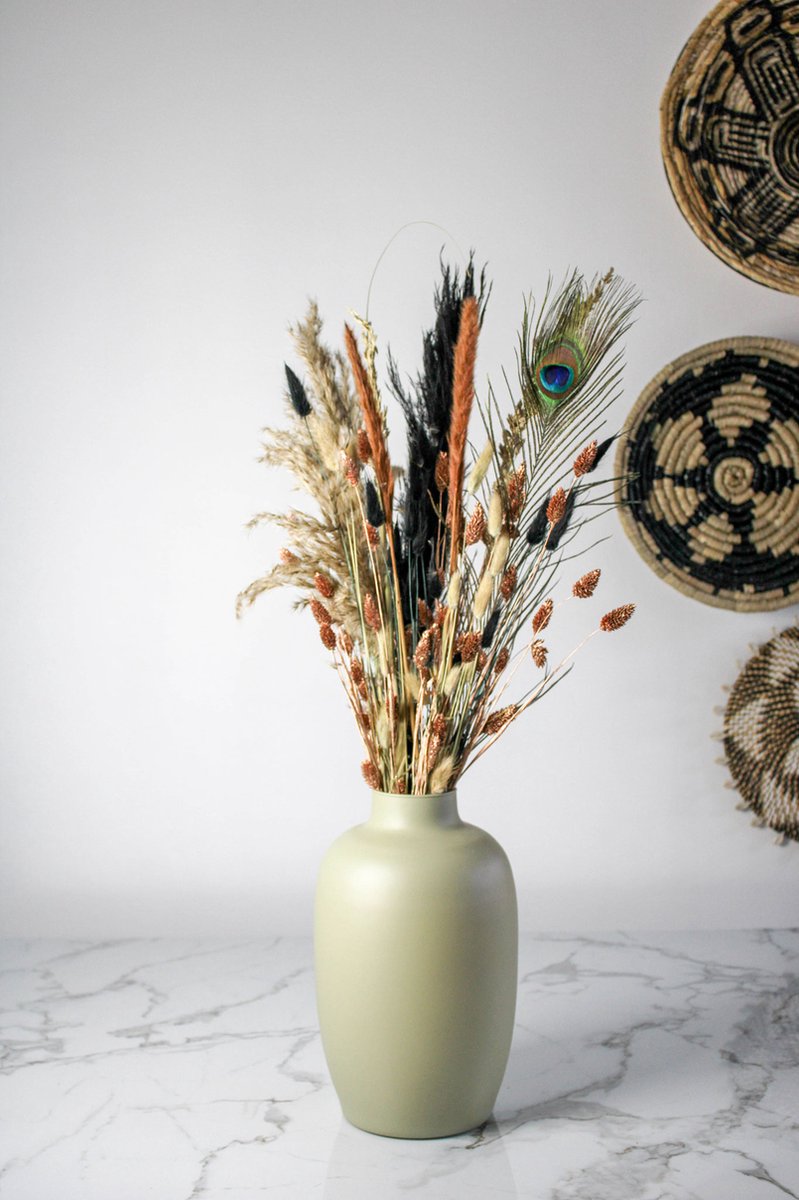Gedroogde pampa, natuurlijke decoratie, gedroogde bloemen 40-44 cm, gedroogd boeket van pampagras, decoratie voor de vazen op een boho-bruiloft, slaapkamer, verjaardag, 56 stuks