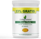 LivingGreens-Omega 3 Forte 360+120-GRATIS- capsules-Gratis-Voordeelverpakking-visolie