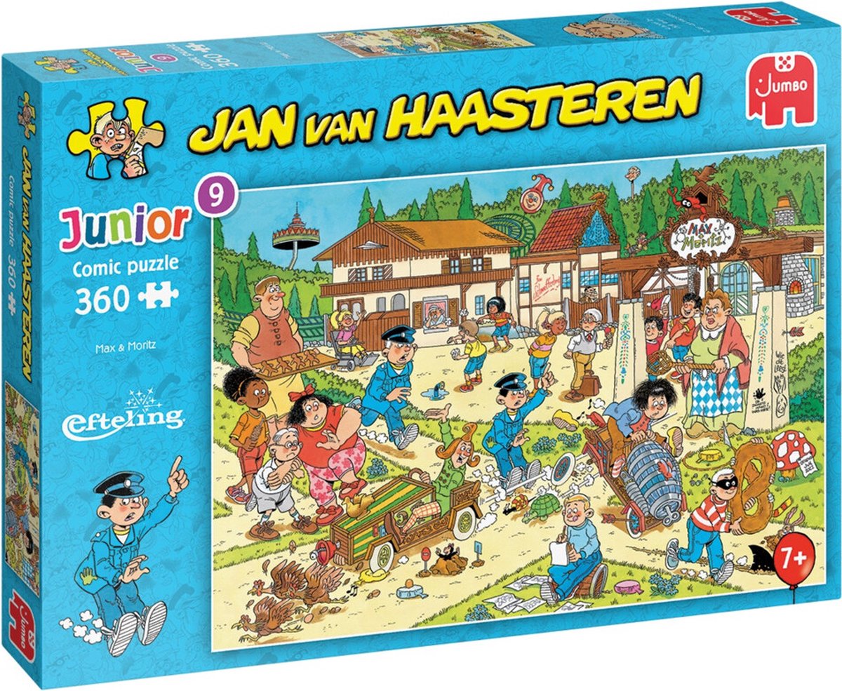 Jan van Haasteren Junior Max & Moritz Efteling 360 stukjes - Kinderpuzzel