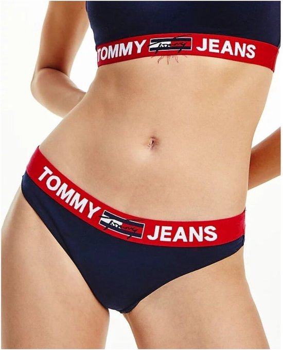 Tommy Hilfiger dames tommy jeans slip blauw - L | bol.com