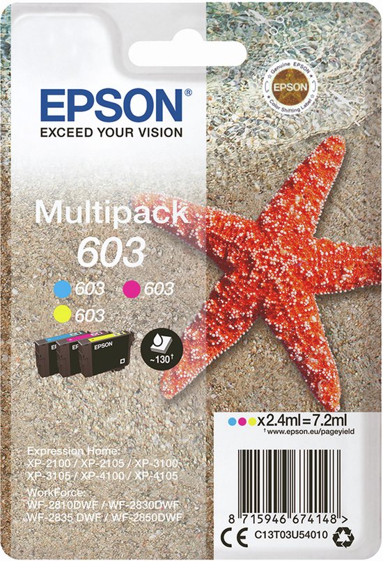 Foto: Epson 603 colorpack origineel 3 