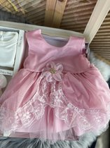 Baby jurk -luxe feestjurk-doopjurk - doopkleding -organza jurk-Frans  borduurwerk-... | bol