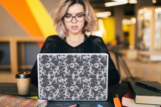 Sticker ordinateur portable - 12,3 pouces - Motifs - Zwart Wit - Camouflage