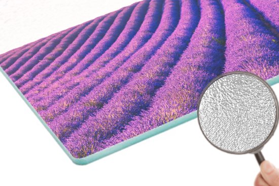 Planche à Verres - 39 x 28 - Lavande - Arbres - Violet - Fleurs - Planches à découper en Glas