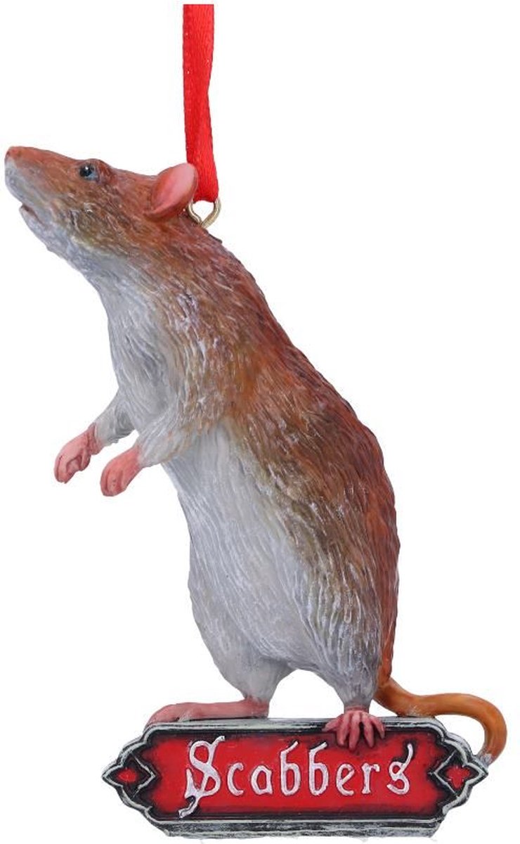 Nemesis Now - Harry Potter - Scabbers Ron Weasley Rat Hanging Festive Decorative Ornament 9cm