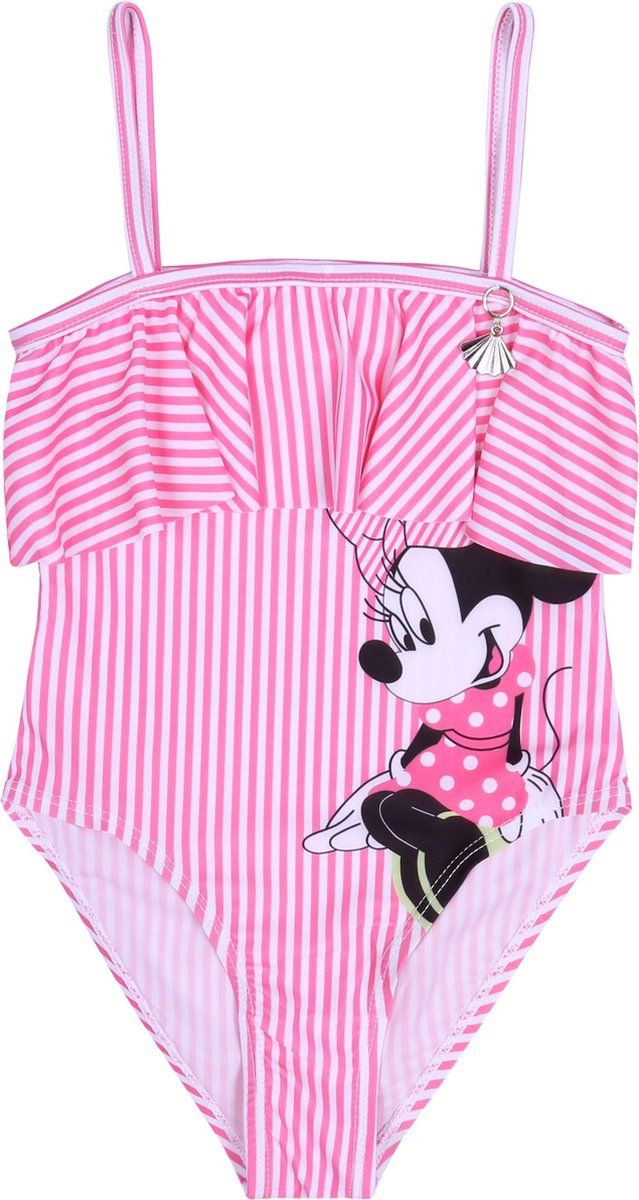 Minnie Mouse - Roze badpak met strepen in Spaanse stijl / 122