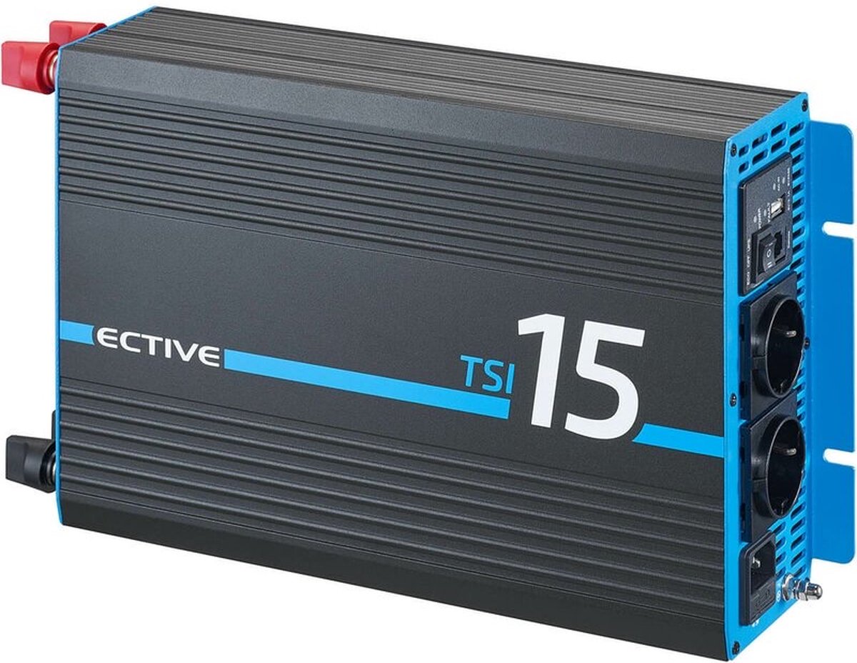 Ective TSI15 sinus stroomomvormer - 12V naar 230 V - 1500W