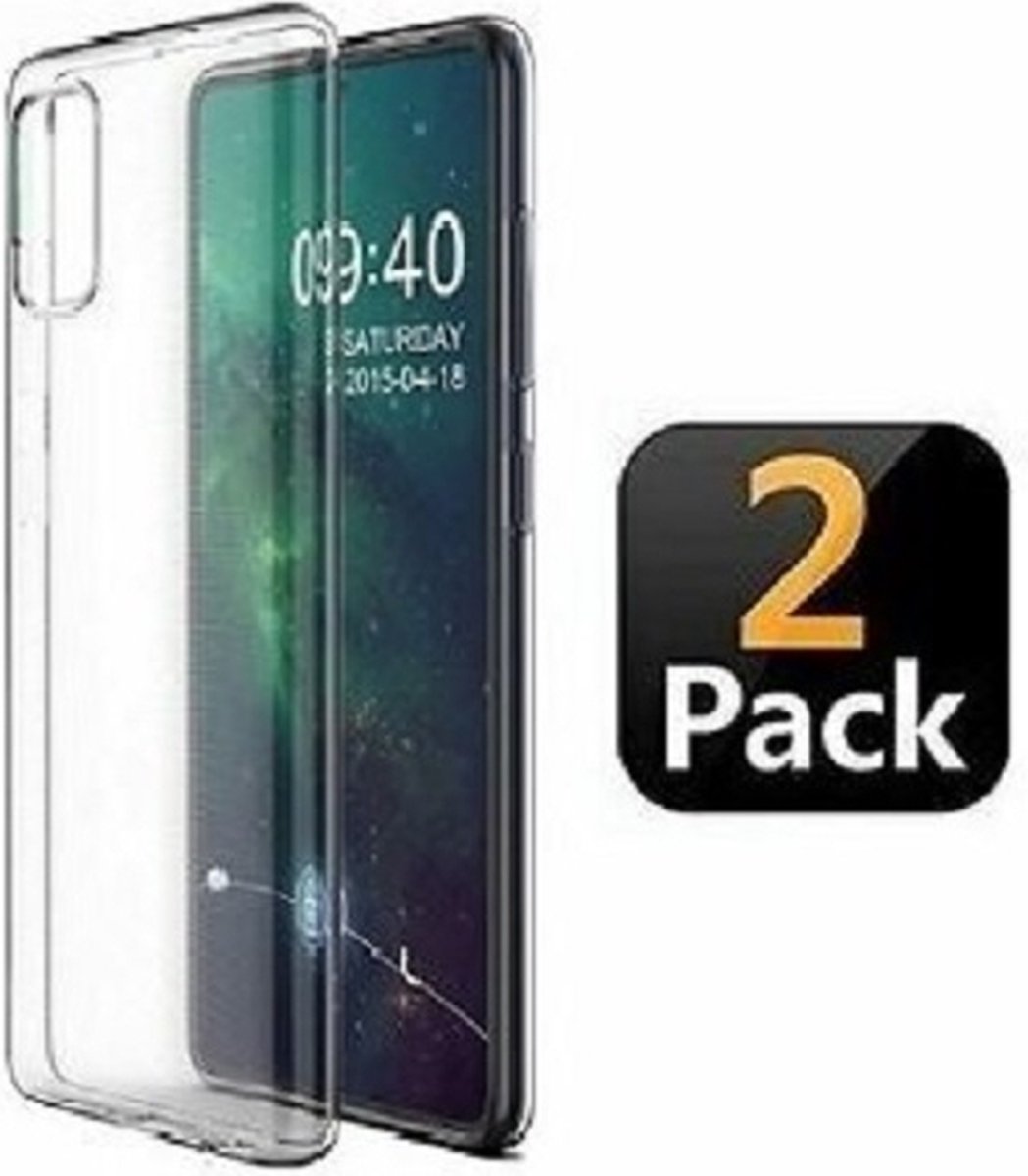 Samsung Galaxy S10 Lite Hoesje Siliconen TPU Transparant 2x