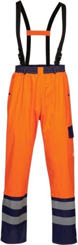 Pantalon de pluie Opsial Darius Haute Visibilit orange bleu