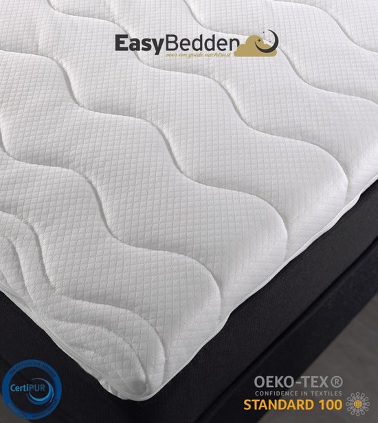 EasyBedden® - Topdekmatras - Koudschuim HR45 - 200x200 - circa 7 cm  -