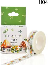 masking tape Ruban washi décoration champignon - 15 mm x 10 m