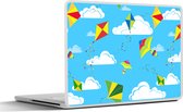 Laptop sticker - 15.6 inch - Vlieger - Zomer - Patroon - 36x27,5cm - Laptopstickers - Laptop skin - Cover