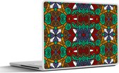 Laptop sticker - 12.3 inch - Afrika - Patronen - Abstract - Groen - 30x22cm - Laptopstickers - Laptop skin - Cover