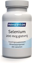 Nova Vitae - Selenium - 200 mcg - gistvrij - 180 tabletten