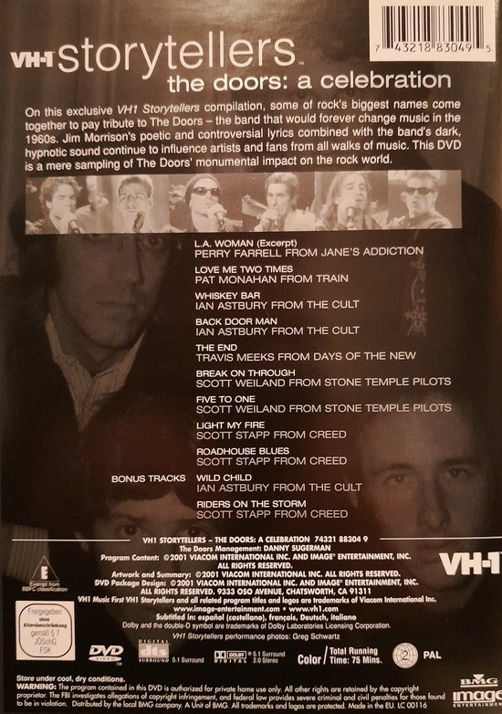 Cover van de film 'The Doors - Storytellers'