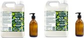 FAITH IN NATURE - Shampoo & Conditioner Seaweed & Citrus Refill - 2 x 5 Liter= 10 liter - nu met 2 Gratis glazen refill flessen 500ml