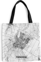 Sac bandoulière - Sac de plage - Shopper City map Purmerend - 45x45 cm - Sac en coton