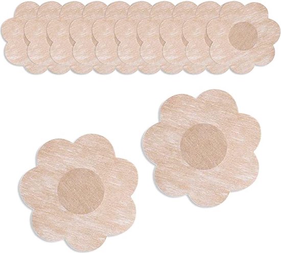 Zwarte ronde tepelstickers met franjes