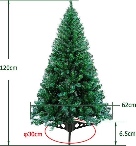 SHareconn Sapin De Noël De Qualité Supérieure, Support En Bois, Sapin