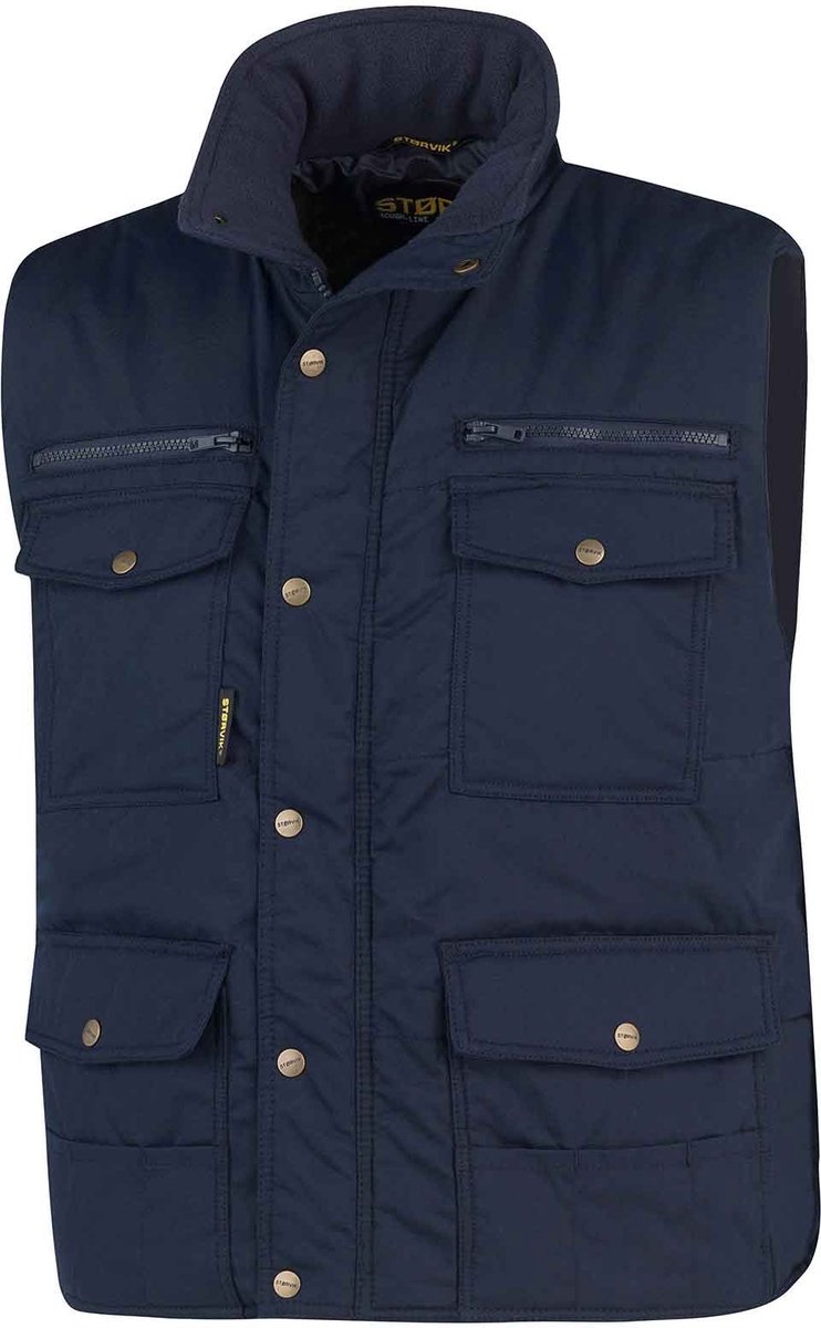 STØRVIK Pocket Bodywarmer Winddicht 4 seizoenen Heren - Maat M - Donkerblauw