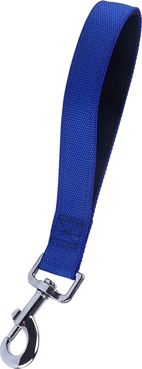 Nobleza Hondenriem korthouder - Lengte 25 cm - Korte hondenriem - Korthouder hond - Blauw