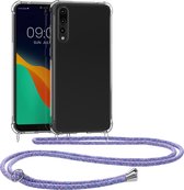 kwmobile telefoonhoesje geschikt voor Huawei P20 Pro - Hoesje met telefoonkoord - Back cover in lavendel / paars / lichtblauw / transparant