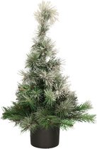 Sapin de Noël Everlands - petit sapin de Noël artificiel - H75 cm - pot gris foncé