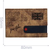 Skai Leren Label voor Jeans - New Fashion - 80 x 55 mm - 1 stuk