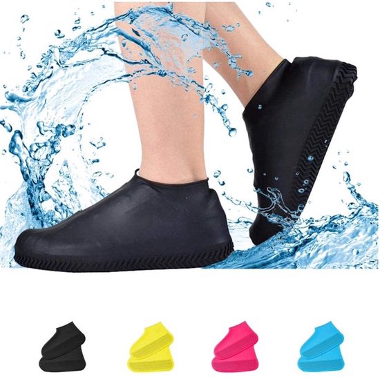 Silicone Couvre-Chaussures, 3 Paires Surchaussures Impermeables