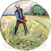 The Haymaker - Edvard Munch Wall cercle aluminium
