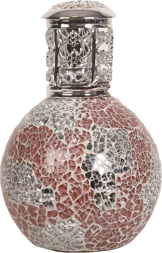 Woodbridge - Aroma Large Fragrance Lamp - Coral & Silver - Mosaic - geurlamp - geurbrander