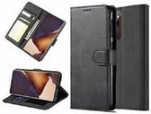 Samsung Note 20 Ultra Hoesje Met Pasjeshouder Bookcase Zwart