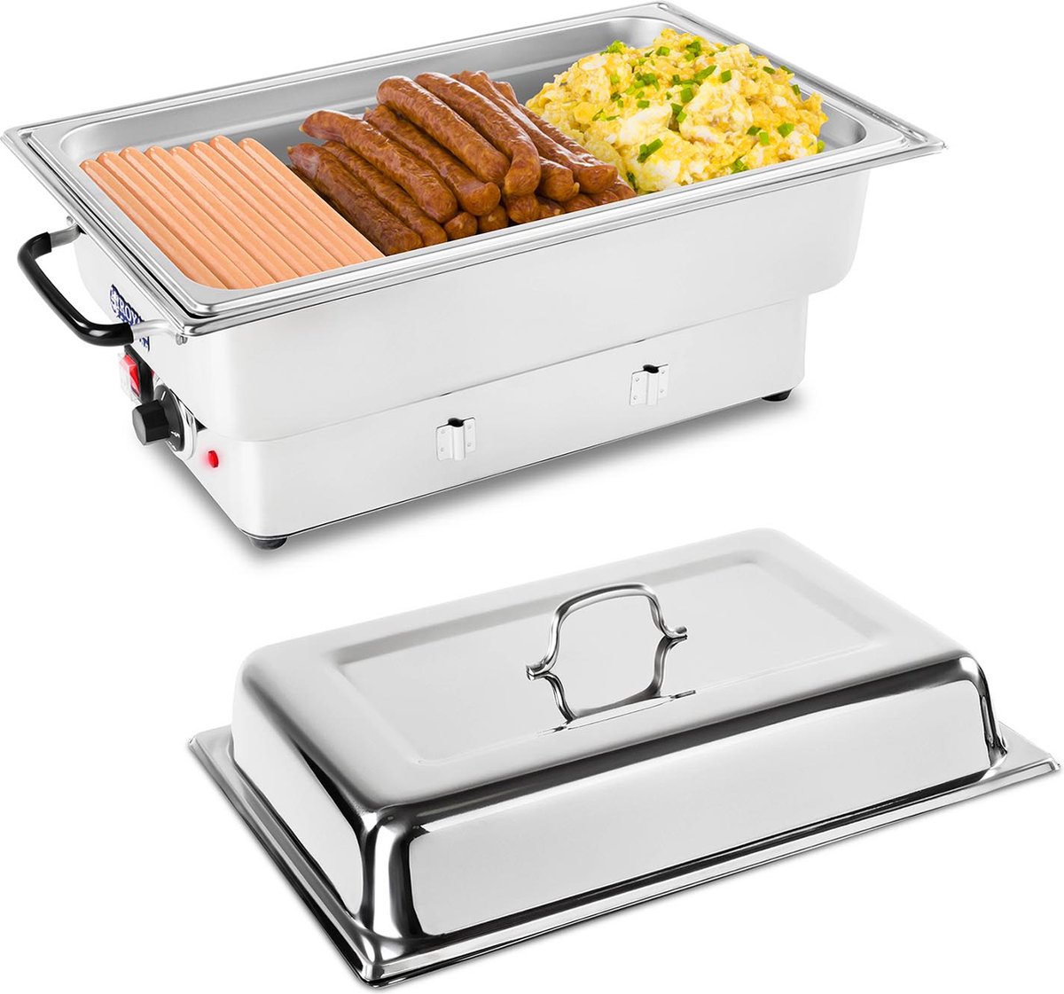 Chafing dish - 1600 W - GN 1/1 bak - 100 mm - Royal Catering