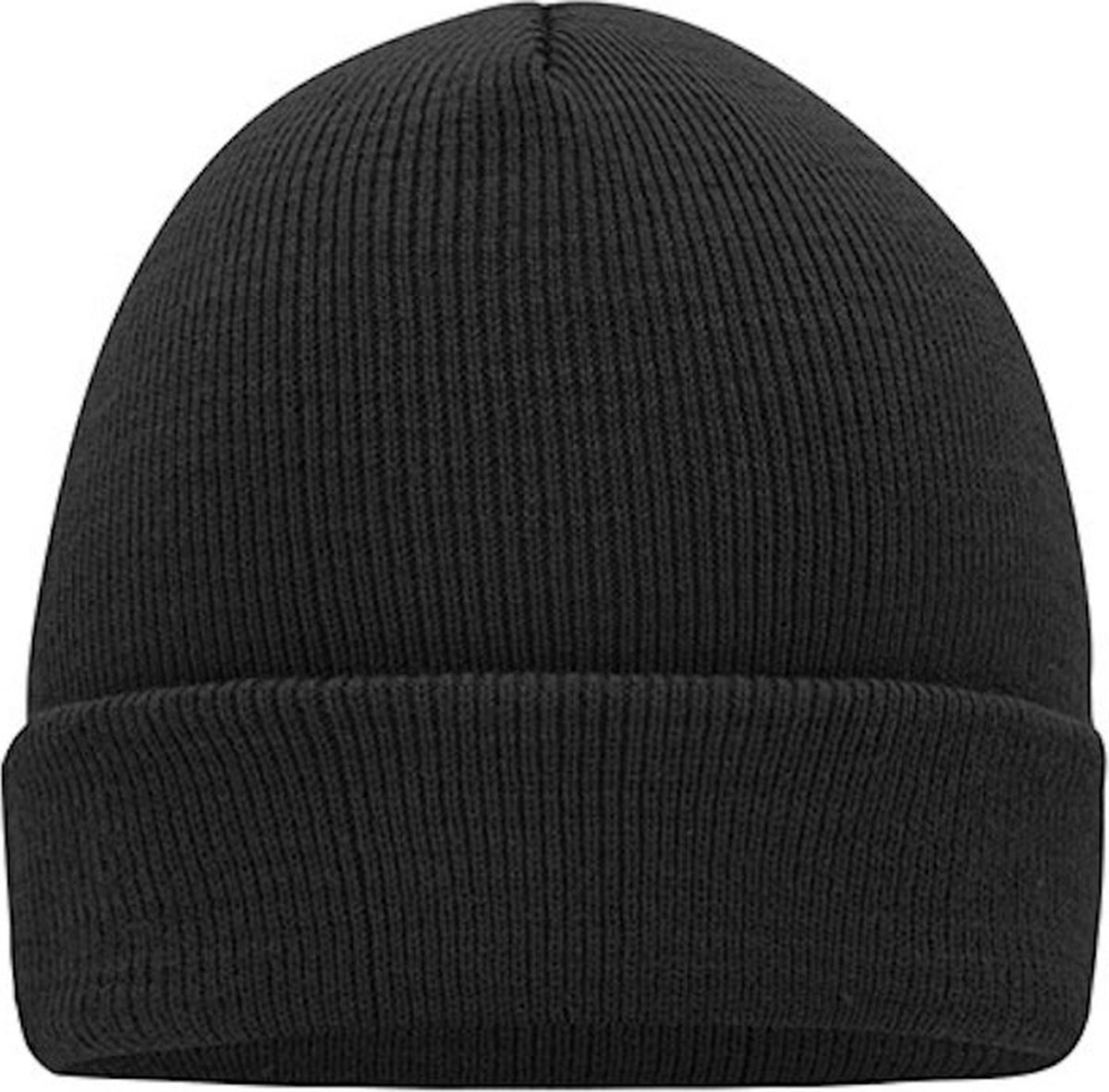 Myrtle Beach 'Knitted Cap' Beanie Zwart