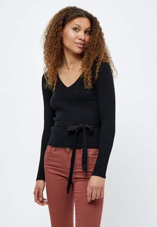 DEJ-SB4CM8801T BLACK WRAP CARDIGAN