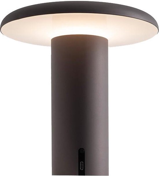 Artemide Takku Tafellamp LED Oplaadbaar Anodized Grey