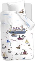 Beddinghouse x Fiep Amsterdam Bootje varen dekbedovertrek - Eenpersoons - 140x200/220 - Multi