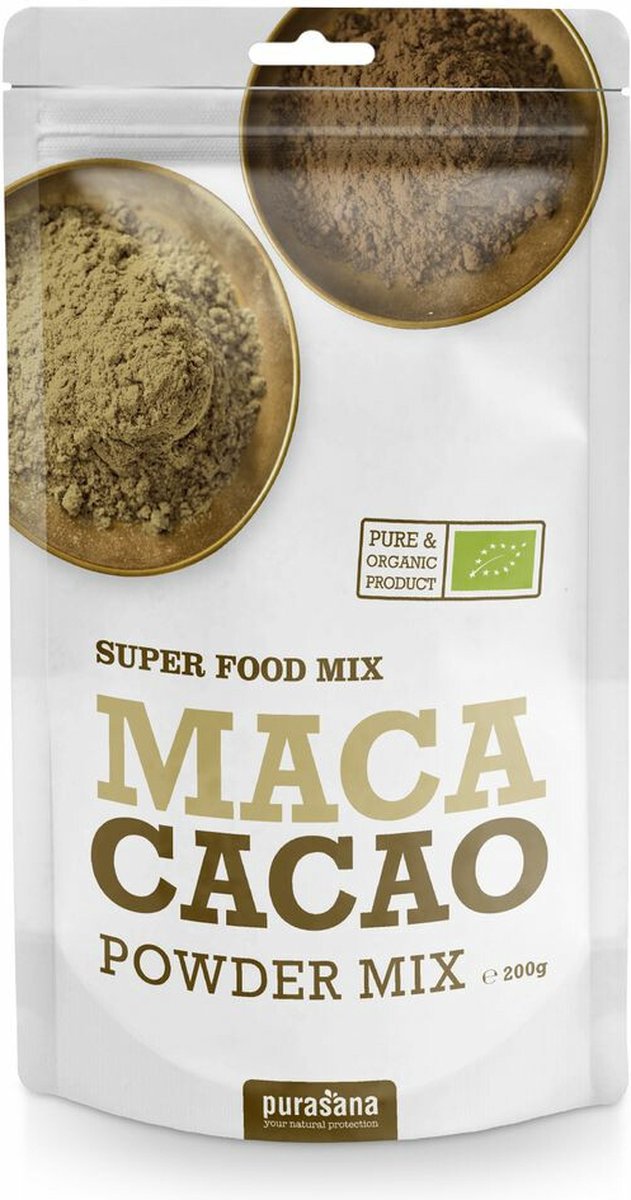 Purasana Maca Cacao Mix Poeder Bio 200 gr - Purasana