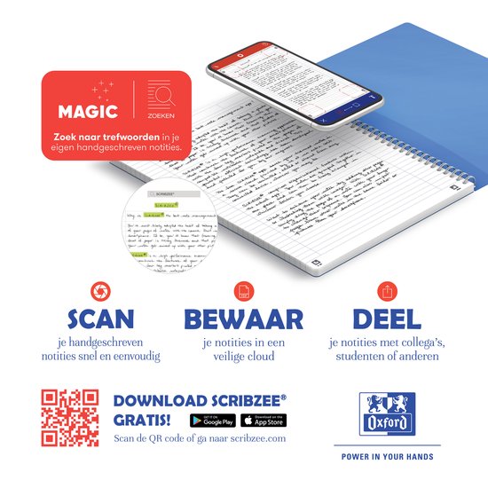 Bloc spirale OXFORD Origine A4+ ligné 70 feuilles 90g couverture carton souple sable