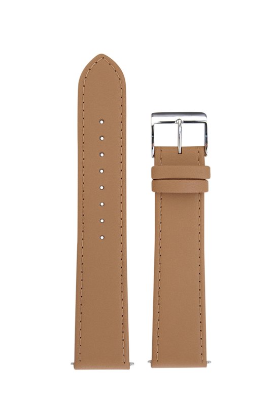 Junghans Max Bill - Quartz - Automatique - Chronoscope - beige - bracelet-montre cuir - cuir de veau