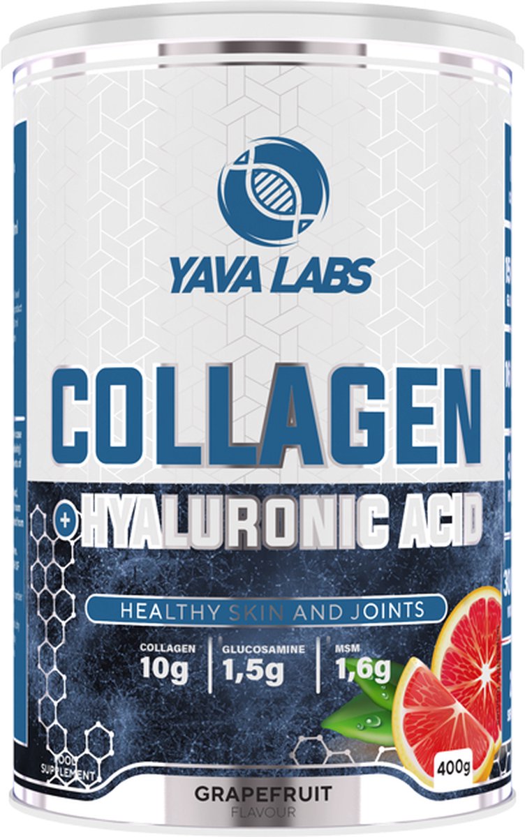 Yava Labs COLLAGEN + HYALURONIC ACID Grapefruit 400 GR