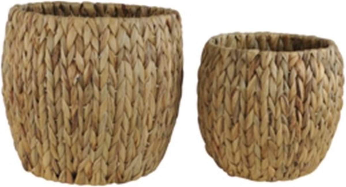 Mand Riet Manden Riet - Opbergmand - Plantenmand - Rieten Mand - Mand Coron L ...