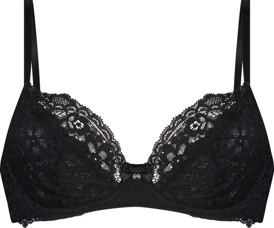 Hunkemöller Marine niet voorgevormde bh Dames zwart - Maat H90