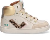 BunniesJR 222711-502 Meisjes Hoge Sneakers - Beige - Leer - Veters